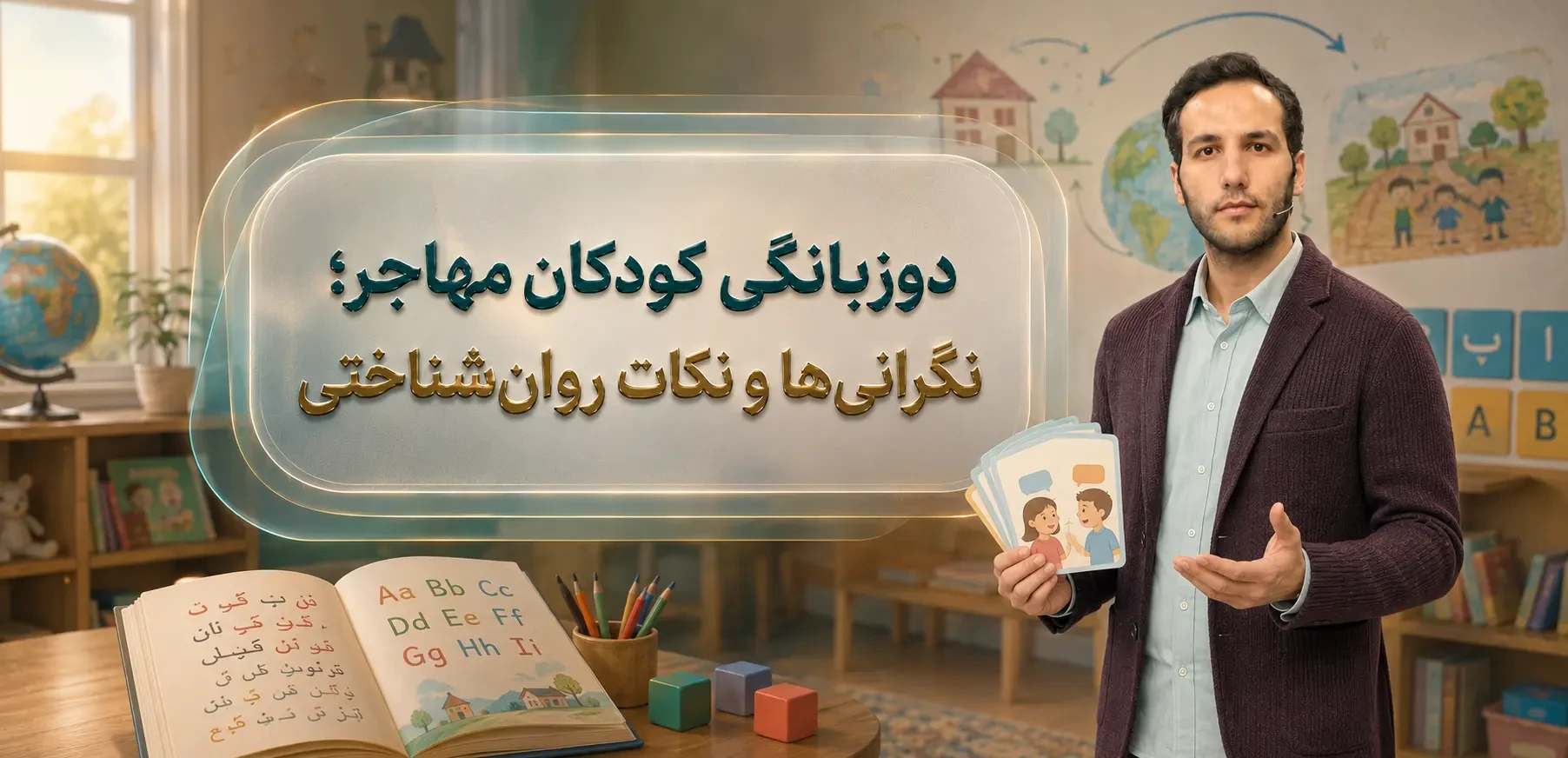 دوزبانگی کودکان مهاجر؛ نگرانی‌ها و نکات روان‌شناختی