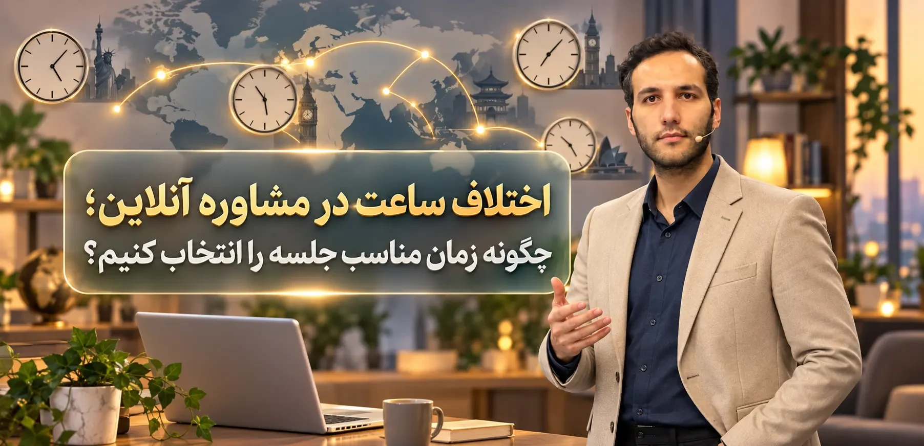 اختلاف ساعت در مشاوره آنلاین؛ انتخاب بهترین زمان جلسه