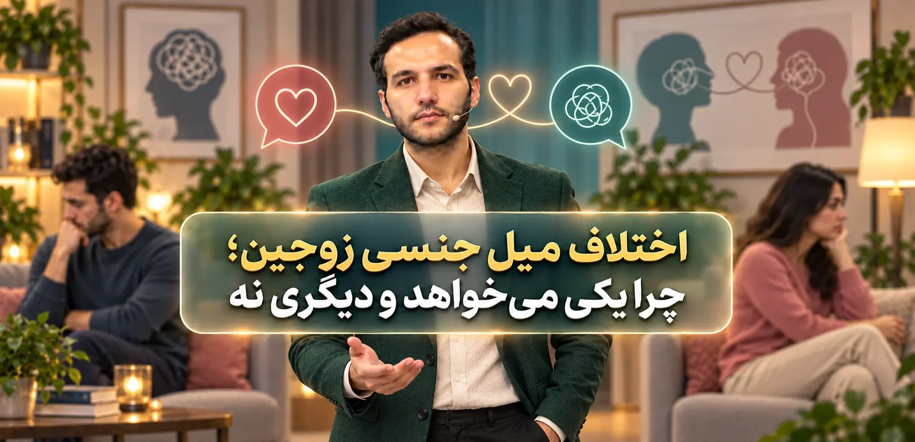 اختلاف میل جنسی زوجین؛ چرا یکی می‌خواهد و دیگری نه؟