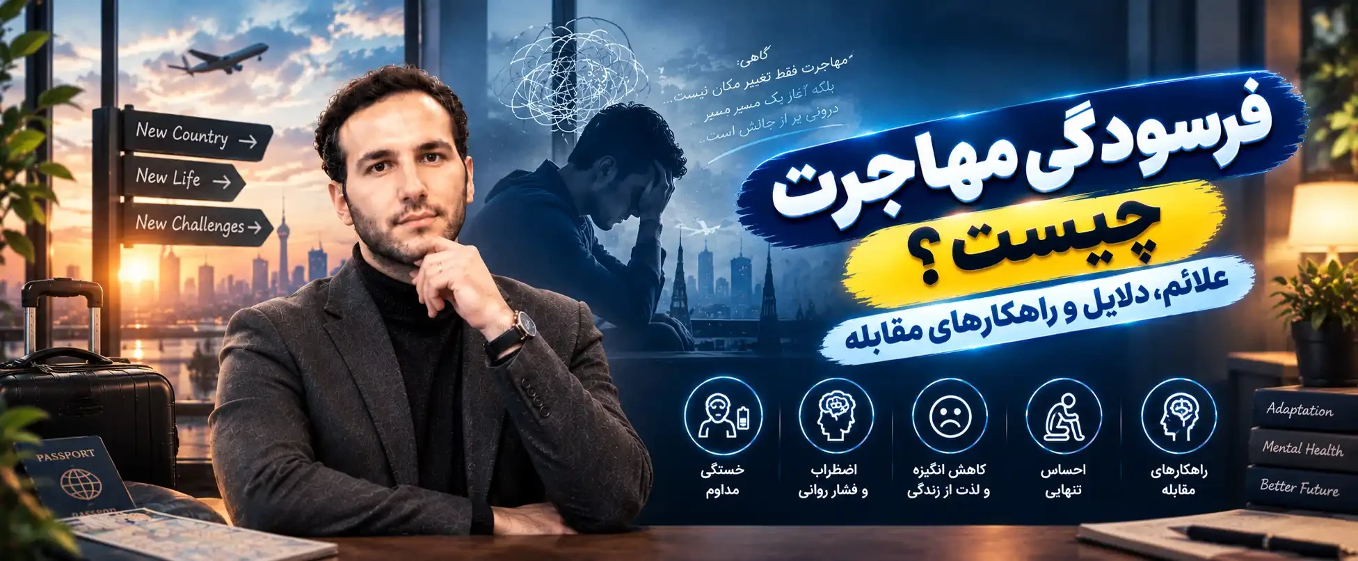 فرسودگی مهاجرت چیست؟ علائم، دلایل و راهکارهای مقابله
