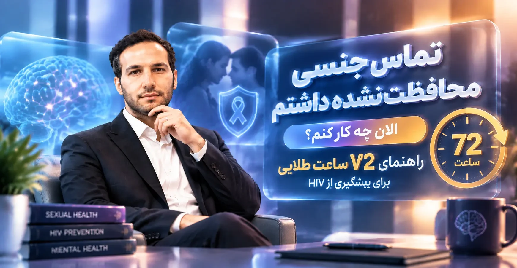 تماس جنسی محافظت‌نشده داشتم، الان چه کار کنم؟ راهنمای کامل ۷۲ ساعت طلایی برای پیشگیری از HIV